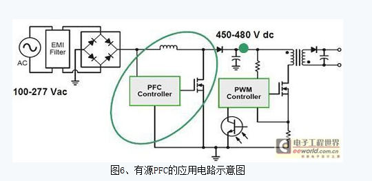 有源PFC的应用电路示意图